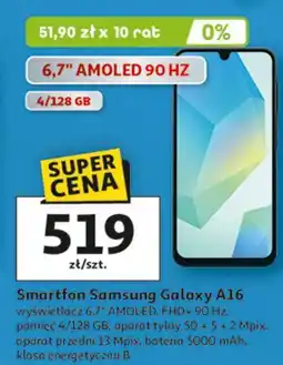 Auchan Smartfon a16 Samsung Galaxy oferta