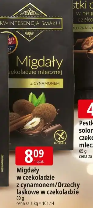 Migdały w czekoladzie z cynamonem/Orzechy laskowe w czekoladzie