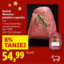 Lidl Wołowina - polędwica cygańska Rzeźnik oferta