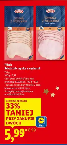 Lidl Schab z wędzarni 150g Pikok oferta