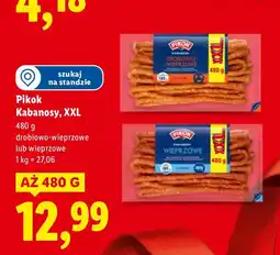 Lidl Kabanosy XXL drobiowo-wieprzowe Pikok oferta