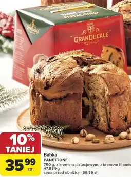 Carrefour Babka PANETTONE z kremem pistacjowym Carrefour oferta