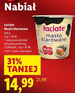 Lidl Masło klarowane 500 g Łaciate oferta