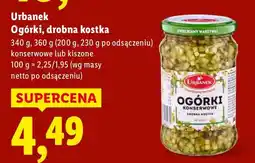 Lidl Ogórki drobna kostka konserwowe Urbanek oferta