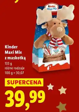 Lidl Czekoladki Maxi Mix z maskotką różne rodzaje Kinder oferta