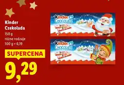 Lidl Czekolada różne rodzaje Kinder oferta