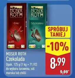 ALDI Czekolada z żurawiną Moser Roth oferta