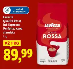 Lidl Kawa ziarnista Qualità Rossa 1 kg Lavazza oferta