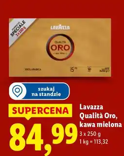 Lidl Kawa mielona Qualità Oro Lavazza oferta