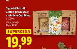 Lidl Zestaw miodów Cud Miód Sadecki Bartnik oferta