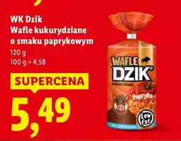 Lidl Wafle kukurydziane o smaku paprykowym WK Dzik oferta