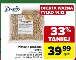Carrefour Market Pistacje prażone solone SIMPL oferta
