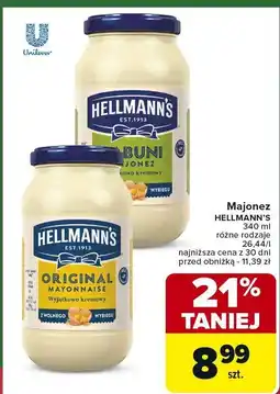 Carrefour Market Majonez różne rodzaje HELLMANN'S oferta