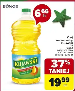 Carrefour Market Olej uniwersalny 3 l KUJAWSKI oferta
