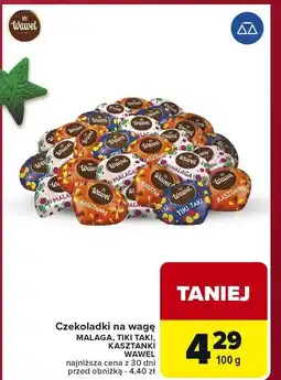 Carrefour Czekoladki na wagę Malaga Wawel oferta