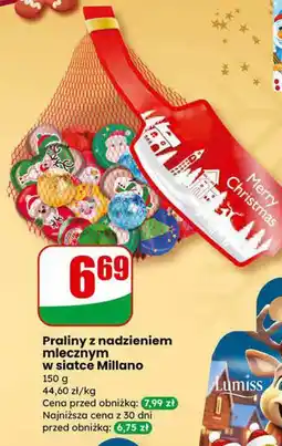 Dino Czekolada Praliny z nadzieniem mlecznym w siatce Millano oferta