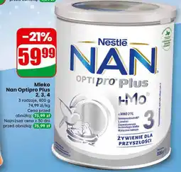 Dino Mleko Nan Optipro Plus 2, 3, 4 Nestlé oferta
