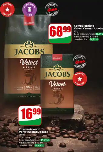 Kawa mielona Velvet Crema Jacobs