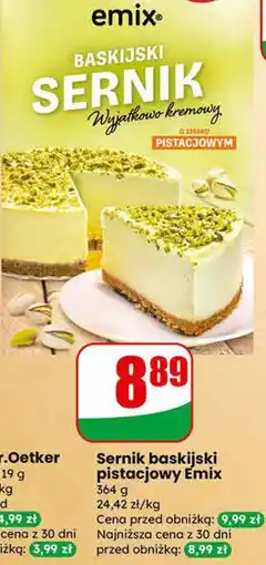 Dino Sernik baskijski pistacjowy Emix oferta
