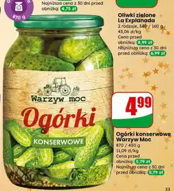Dino Ogórki konserwowe Warzyw Moc oferta
