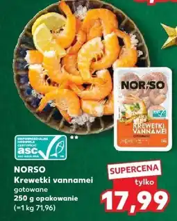 Kaufland Krewetki vannamei gotowane 250 g NORSO oferta