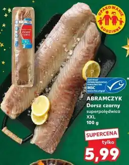 Kaufland Dorsz czarny superpolędwica XXL 100 g ABRAMCZYK oferta