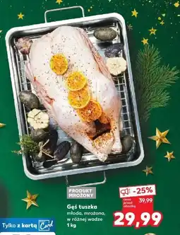 Kaufland Gęś tuszka młoda, mrożona Kaufland oferta