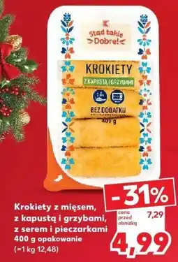 Kaufland Krokiety z mięsem 400 g Stąd takie Dobre oferta