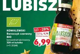 Kaufland Barszcz czerwony koncentrat BIO 320 ml KOWALEWSKI oferta