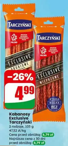 Dino Kabanosy Exclusive Tarczyński drobiowe oferta