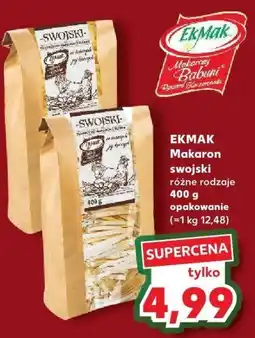 Kaufland Makaron swojski różne rodzaje 400 g EKMAK oferta