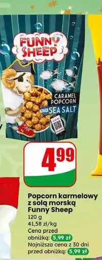Dino Popcorn karmelowy z solą morską Funny Sheep oferta