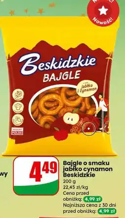 Dino Bajgle o smaku jabłko cynamon Beskidzkie oferta