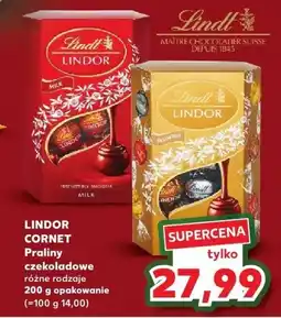 Kaufland Praliny czekoladowe różne rodzaje Lindor Cornet Lindt oferta