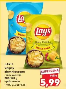 Kaufland Chipsy ziemniaczane różne rodzaje Lay's oferta