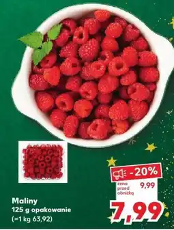 Kaufland Owoc Maliny 125 g opakowanie Kaufland oferta