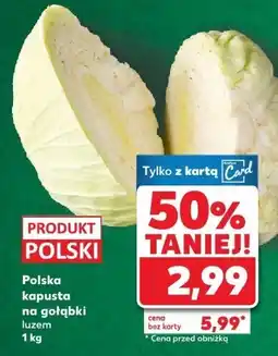 Kaufland Polska kapusta na gołąbki luzem 1 kg Kaufland oferta