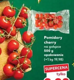 Kaufland Pomidory cherry na gałązce 500 g opakowanie Kaufland oferta