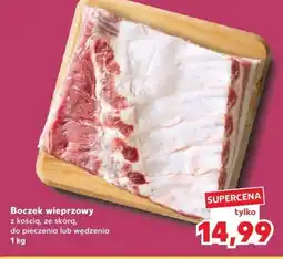 Kaufland Mięso boczek wieprzowy z kością, ze skórą, do pieczenia lub wędzenia 1 kg Kaufland oferta