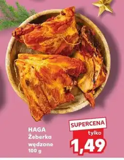 Kaufland Żeberka wędzone HAGA 100 g oferta