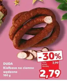 Kaufland Kiełbasa na ciemno wędzona 100 g DUDA oferta