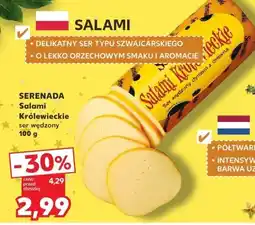 Kaufland Ser Salami Królewieckie ser wędzony 100 g SERENADA oferta