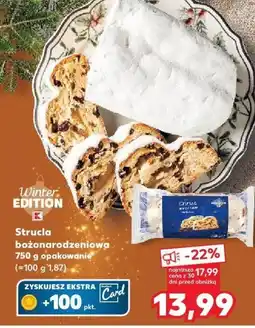 Kaufland Strucla bożonarodzeniowa 750 g opakowanie Winter EDITION oferta