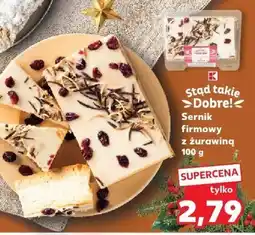 Kaufland Sernik firmowy z żurawiną 100 g K-Stąd takie Dobre! oferta