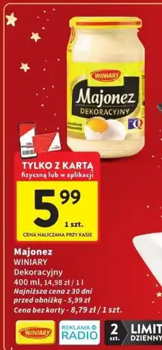 Intermarche Majonez Dekoracyjny WINIARY oferta