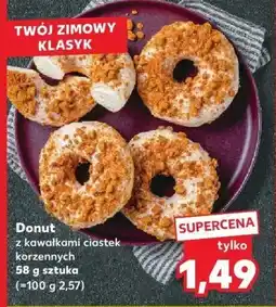 Kaufland Donut z kawałkami ciastek korzeniowych Kaufland oferta
