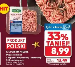 Kaufland Mięso mielone z łopatki wieprzowej i wołowiny K-STOISKO MIĘSNE 500 g oferta