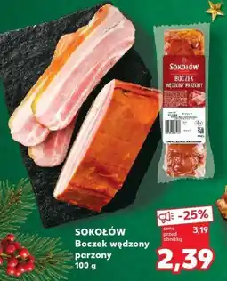 Kaufland Boczek wędzony parzony 100 g SOKOŁÓW oferta