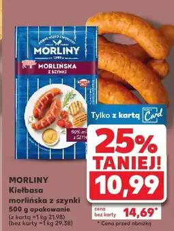 Kaufland Kiełbasa morlińska z szynki 500 g MORLINY oferta