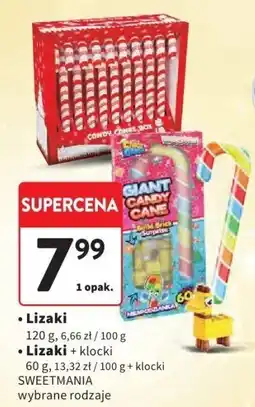 Intermarche Lizaki + klocki Sweetmania wybrane rodzaje oferta
